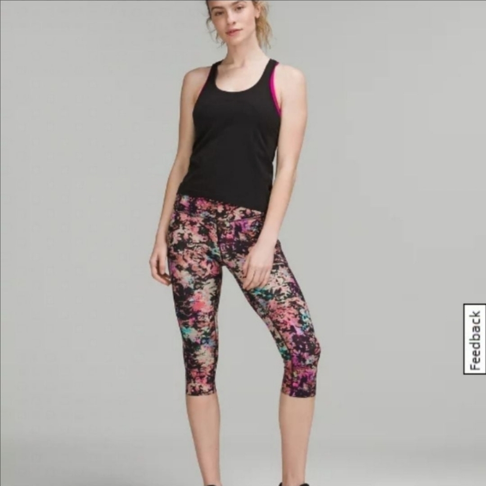 Lululemon  fast and free HR crop 19" ref. 100% pure freedom